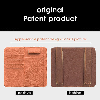 Car Multifunctional Sun Visor Card Holder Bill Storage Card Bag, Card Holder