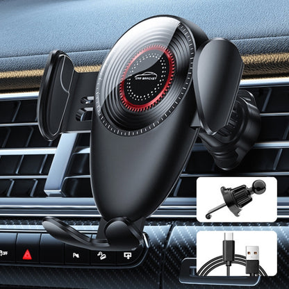 M8 Universal Car Mechanical Gravity Air Outlet Phone Navigation Holder, M8