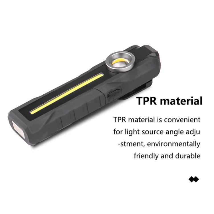 1902A Folding Magnet Car Inspection Light Work Maintenance Lamp Emergency COB LED USB Charging Lamp, 1902A