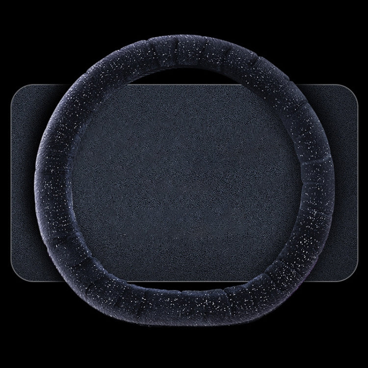 D Style Car Universal Self Heating Plush Warm Anti-skid Steering Wheel Cover, Diameter: 38cm, D Style