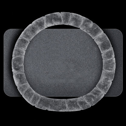 D Style Car Universal Self Heating Plush Warm Anti-skid Steering Wheel Cover, Diameter: 38cm, D Style