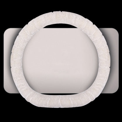 D Style Car Universal Self Heating Plush Warm Anti-skid Steering Wheel Cover, Diameter: 38cm, D Style