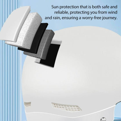 BY-1292 Unisex Motorcycle Frosted Protective Short Mirror Half Helmet