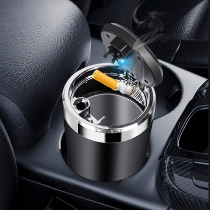BY-1091 Car Press Style Metal Liner Ashtray with LED Light
