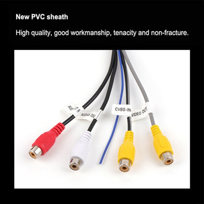 Palminfo Male Android Navigation 20-pin Plug RCA Video Audio Cable, Male Audio Cable