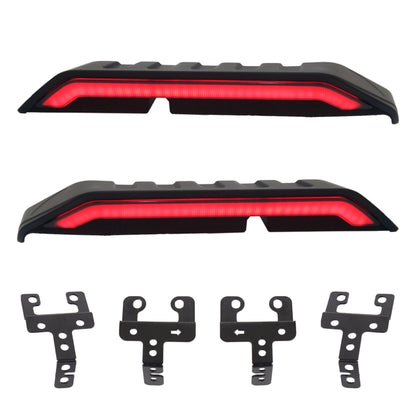 Car Modified Segmented Rear Wing Spoiler with Light for Jeep Wrangler JL 2018+, EU Version, For Jeep Wrangler JL 2018+