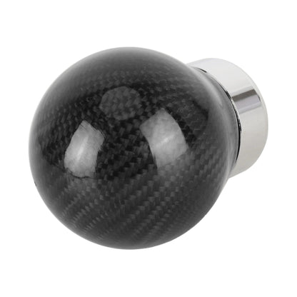 Car Carbon Fiber Pattern Gear Shift Knob Round Modified Gear Shift Head
