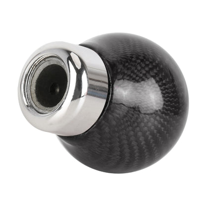 Car Carbon Fiber Pattern Gear Shift Knob Round Modified Gear Shift Head
