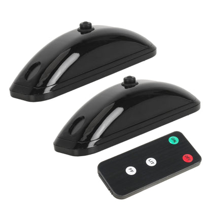 H901 2pcs Car Remote Pilot Light Warning Light Dual Flash Light, 2pcs