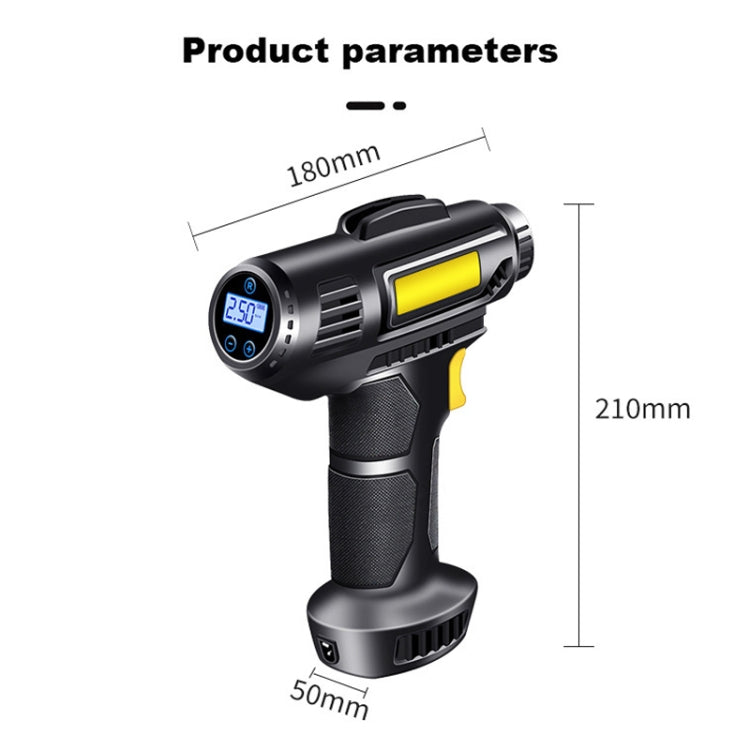Car Portable Mini Wireless Digital Display Tire Inflator Pump, Wireless Digital Display
