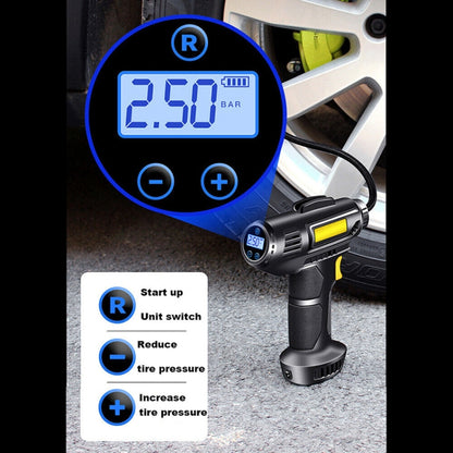Car Portable Mini Wireless Digital Display Tire Inflator Pump, Wireless Digital Display