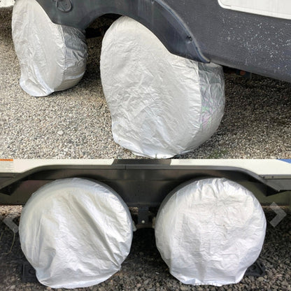 4pcs / Set Car Tire 420D Oxford Cloth Protective Cover, Diameter: 60-66cm, Width: 30cm, 60-66cm