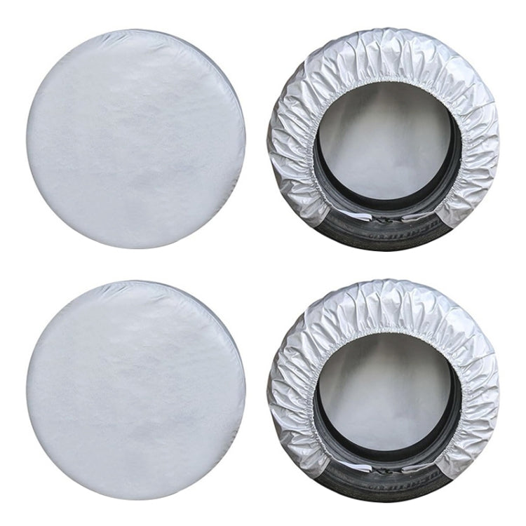 4pcs / Set Car Tire 420D Oxford Cloth Protective Cover, Diameter: 83-89cm, Width: 34cm, 83-89cm