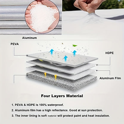 4pcs / Set Car Tire 420D Oxford Cloth Protective Cover, Diameter: 91-99cm, Width: 36cm, 91-99cm