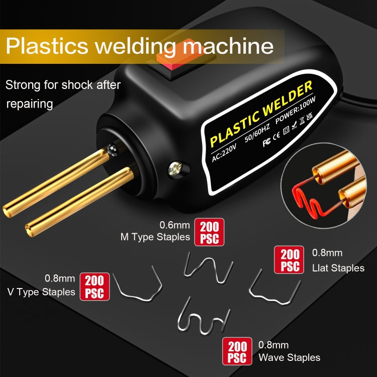 Hot Stapler Plastic Welding Machine Car Bumper Repair Kit Plier, EU Plug, EU Plug