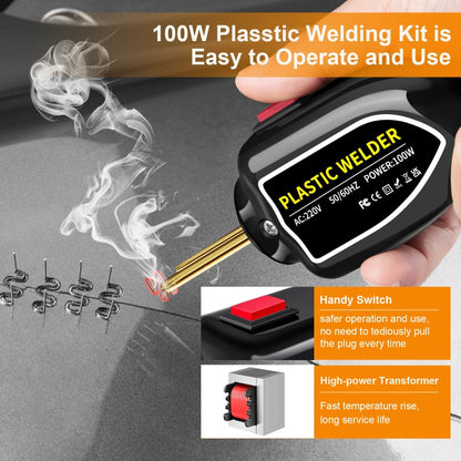 Hot Stapler Plastic Welding Machine Car Bumper Repair Kit Plier, UK Plug, UK Plug