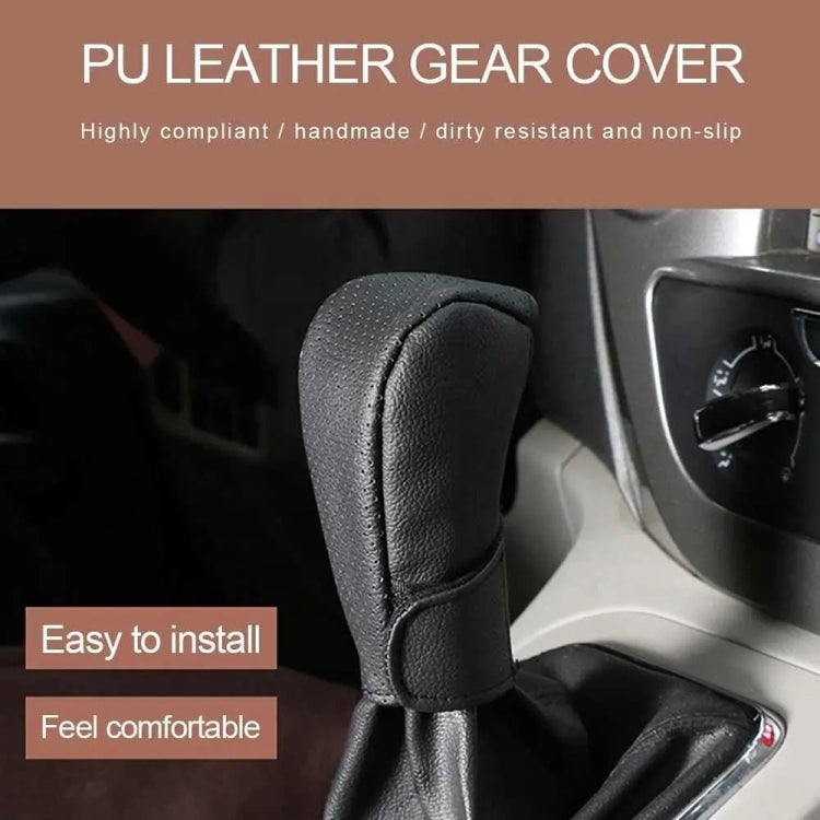 Universal Car PU Leather Gear Shift Knob Protective Cover, PU Cover, PU Leather Cover