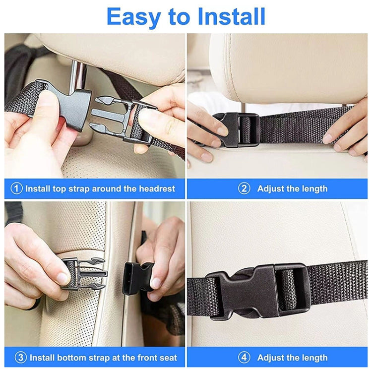 Car Rear Seat Oxford Cloth Storage Bag Car Seat Back Anti-kick Pad, Car Seat Back Anti-kick Pad