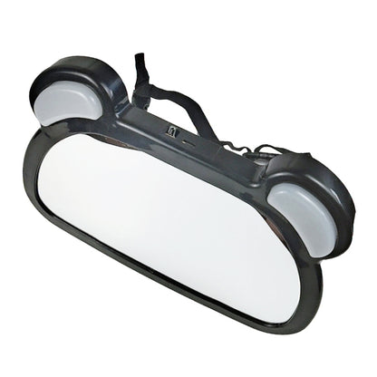 Car Baby Auxiliary Viewing Mirror with LED Remote Control Light + USB Charging
