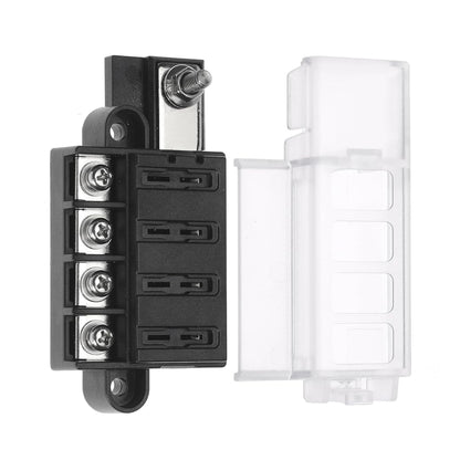 4 Way Fuse Block with Fuses and Terminals, 4 Way