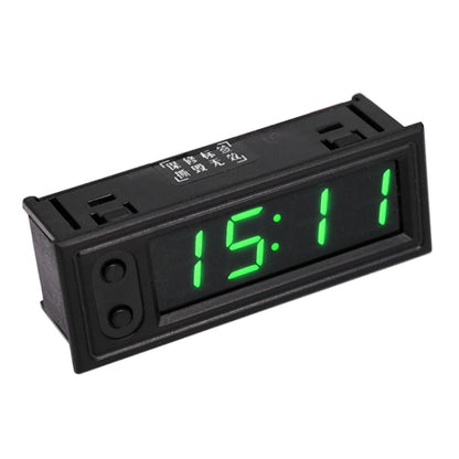 3 in 1 DC5-50V Car High-precision Electronic LED Luminous Clock + Thermometer + Voltmeter, 3 in 1 DC5-50V Red, 3 in 1 DC5-50V 3 in 1 DC5-50V, 3 in 1 DC5-50V Green, 3 in 1 DC5-50V Blue