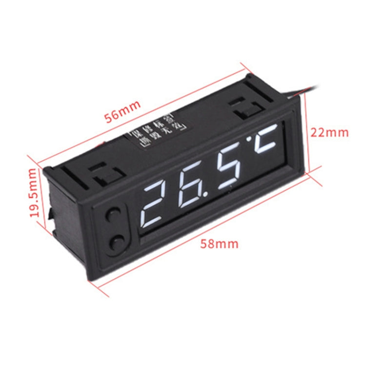 3 in 1 DC5-50V Car High-precision Electronic LED Luminous Clock + Thermometer + Voltmeter, 3 in 1 DC5-50V Red, 3 in 1 DC5-50V 3 in 1 DC5-50V, 3 in 1 DC5-50V Green, 3 in 1 DC5-50V Blue