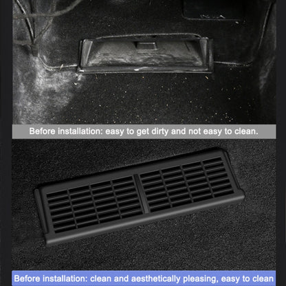 For Tesla Model Y 2pcs / Set Buckle Style Air Outlet Protective Cover Under Car Seat, Air Outlet Protective Cover