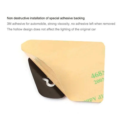 For Tesla Model 3 / Y 11pcs / Set Car Window Lift Button PU Adhesive Decorative Sticker, Window Lift Button Decorative Sticker