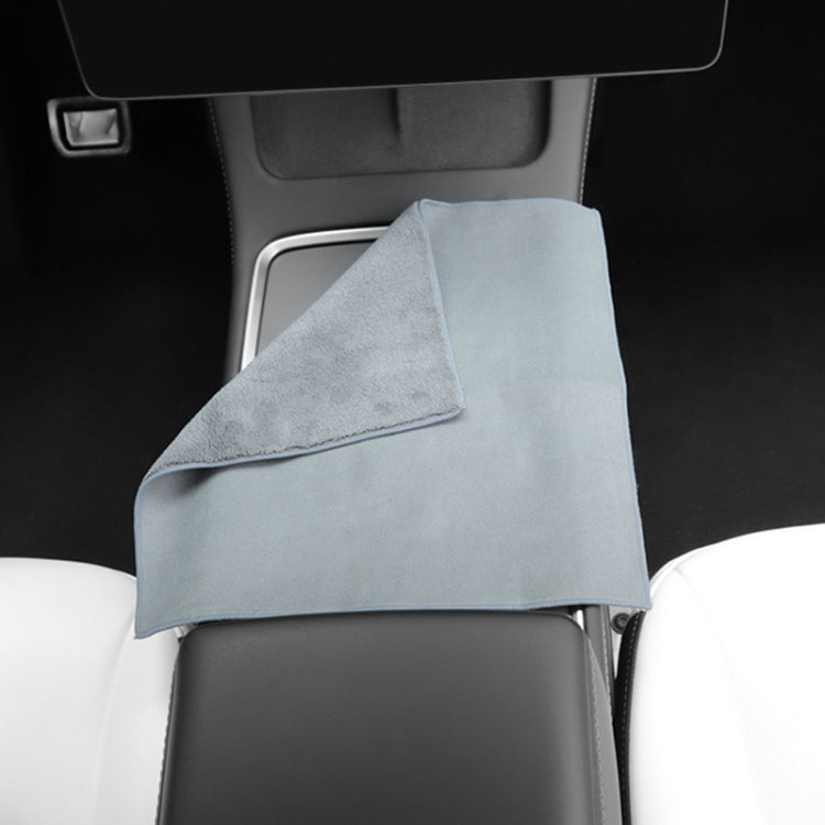 For Tesla General Car Microfiber Towel Cleaning Rag, Style: No LOGO, Size: 30 x 30cm, No LOGO