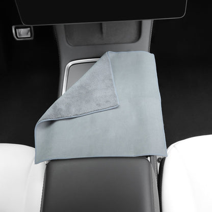 For Tesla General Car Microfiber Towel Cleaning Rag, Style: No LOGO, Size: 30 x 30cm, No LOGO