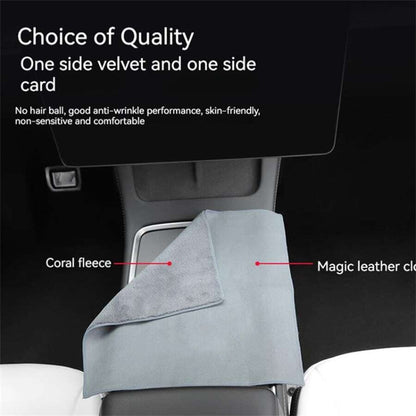 For Tesla General Car Microfiber Towel Cleaning Rag, Style: No LOGO, Size: 30 x 30cm, No LOGO