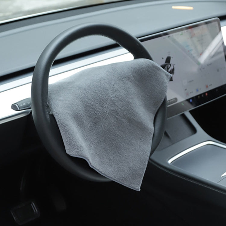 For Tesla General Car Microfiber Towel Cleaning Rag, Style: No LOGO, Size: 30 x 30cm, No LOGO