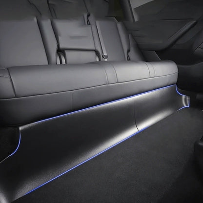 For Tesla Model Y 2pcs / Set Car Rear Seat Lower Protection Panel, Rear Seat Lower Protection Panel