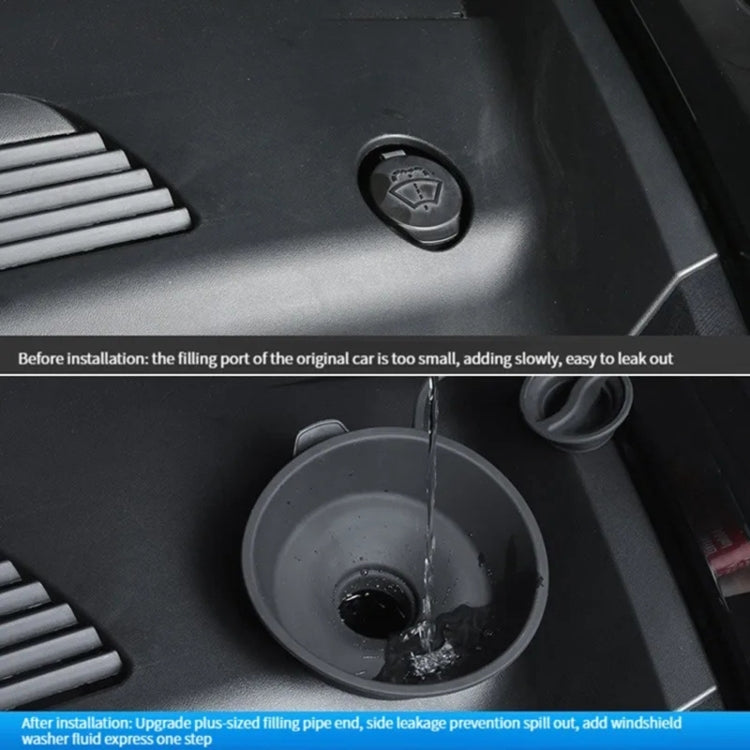 For Tesla Model 3 / Y Car Hood Wiper Water Protection Funnel Glass Water Filling Port Funnel, Glass Water Filling Port Funnel