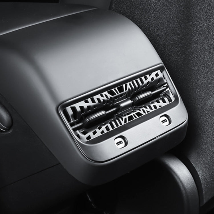 For Tesla Model Y 2021-2023 Car Rear Air Conditioning Outlet Protective Cover, Air Conditioning Outlet Protective Cover