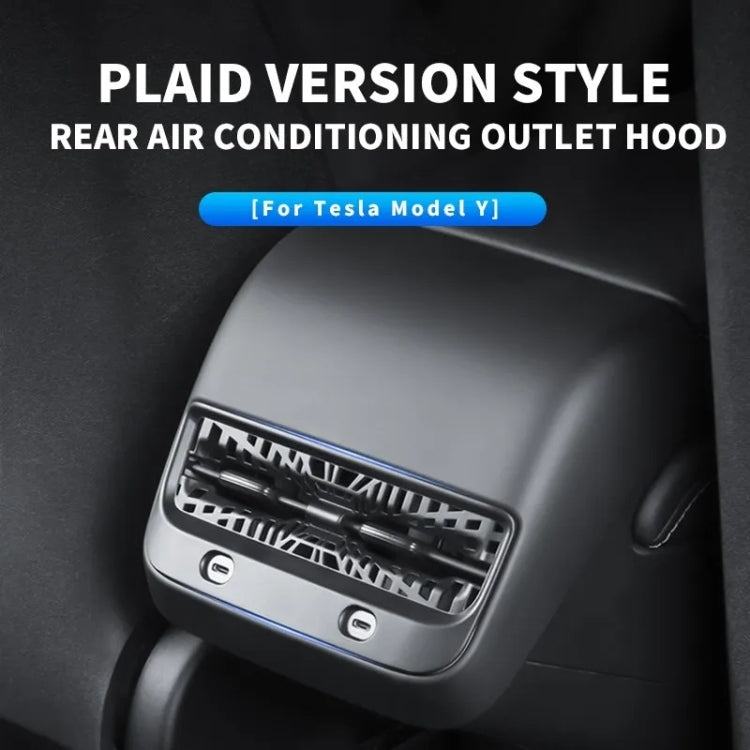 For Tesla Model Y 2021-2023 Car Rear Air Conditioning Outlet Protective Cover, Air Conditioning Outlet Protective Cover