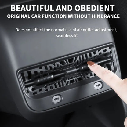 For Tesla Model Y 2021-2023 Car Rear Air Conditioning Outlet Protective Cover, Air Conditioning Outlet Protective Cover