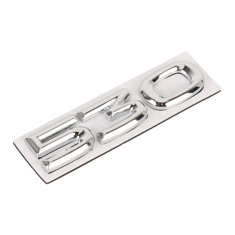 Car Number 530 Metal Personalized Decorative Stickers, Size: 8 x 2.5 x 0.5cm, Number 530