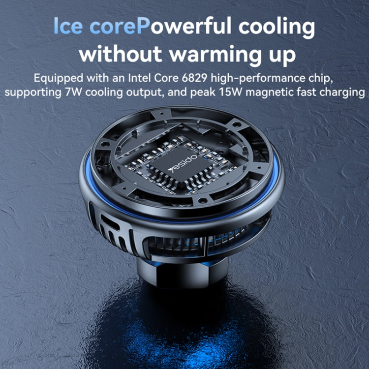 Yesido C311 Semiconductor Cooling 15W Magnetic Wireless Charging Car Holder, C311
