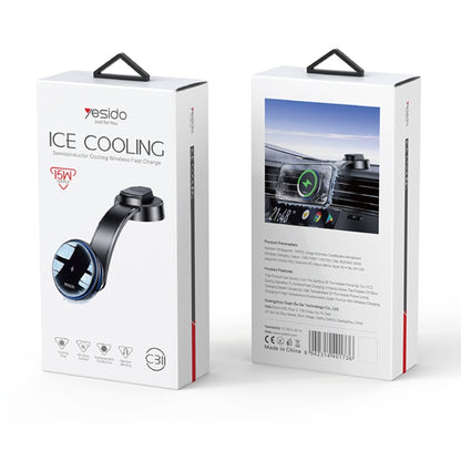 Yesido C311 Semiconductor Cooling 15W Magnetic Wireless Charging Car Holder, C311