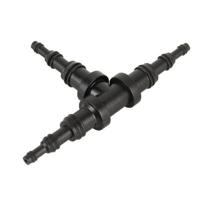 10pcs/Bag Car T Type Wiper Spray Nozzle Water Pipe Connection Tube, C411