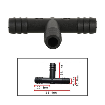 10pcs/Bag Car T Type Wiper Spray Nozzle Water Pipe Connection Tube, C417