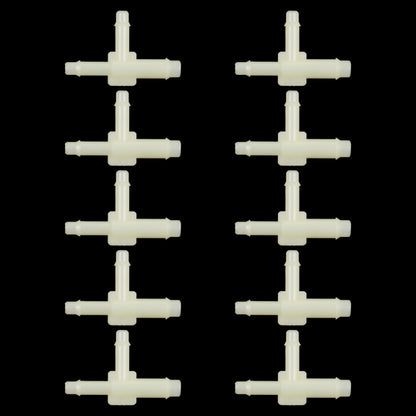 10pcs/Bag Car T Type Wiper Spray Nozzle Water Pipe Connection Tube, C440