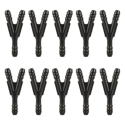 10pcs/Bag Car Y Type Wiper Spray Nozzle Water Pipe Connection Tube, C445