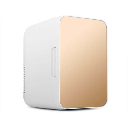 8L 37-48W Tempered Glass Panel Car / Home Mini Refrigerator, EU Plug, 8L, EU Plug (Gold), 8L, EU Plug (Silver)