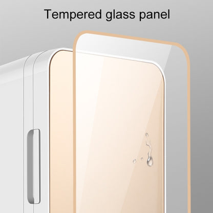 8L 37-48W Tempered Glass Panel Car / Home Mini Refrigerator, EU Plug, 8L, EU Plug (Gold), 8L, EU Plug (Silver)