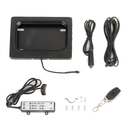 US Motorcycle License Plate Cover Frame Roller Blind License Plate Bracket