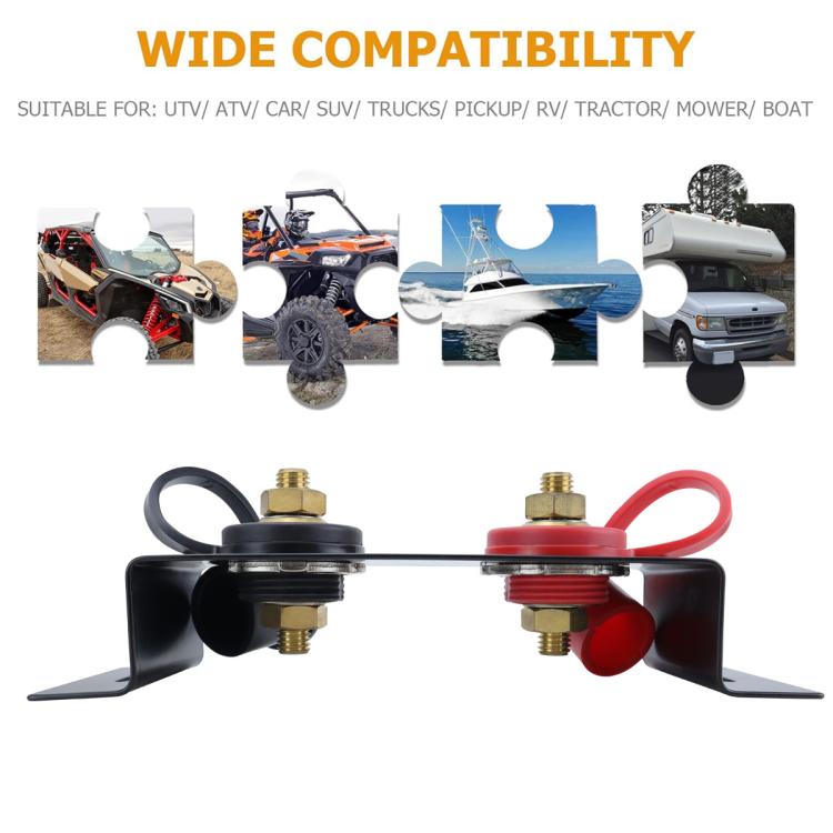 CP-5191 M10 Thin Stud Car RV Marine Battery Terminal Starter Battery Terminal Extender, CP-5191