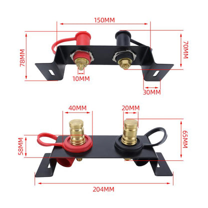 CP-5192 M10 Thick Stud Car RV Marine Battery Terminal Starter Battery Terminal Extender, CP-5192