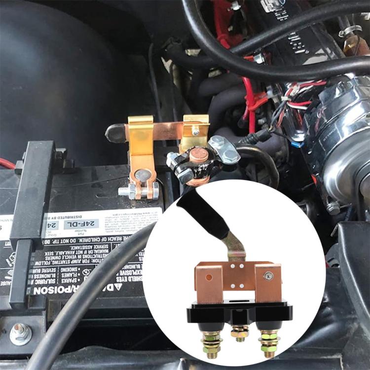 RV Yacht E-108 Battery High Current Power Off Main Switch, Transparent